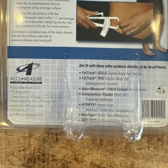 AccuMeasure Fitness 2000 Personal Body Fat Tester Caliper Gold Standard Accur - Picture 7 of 8